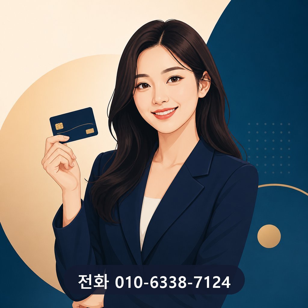 롯데카드 한도 현금화 대표 이미지 · 문의 010-6338-7124