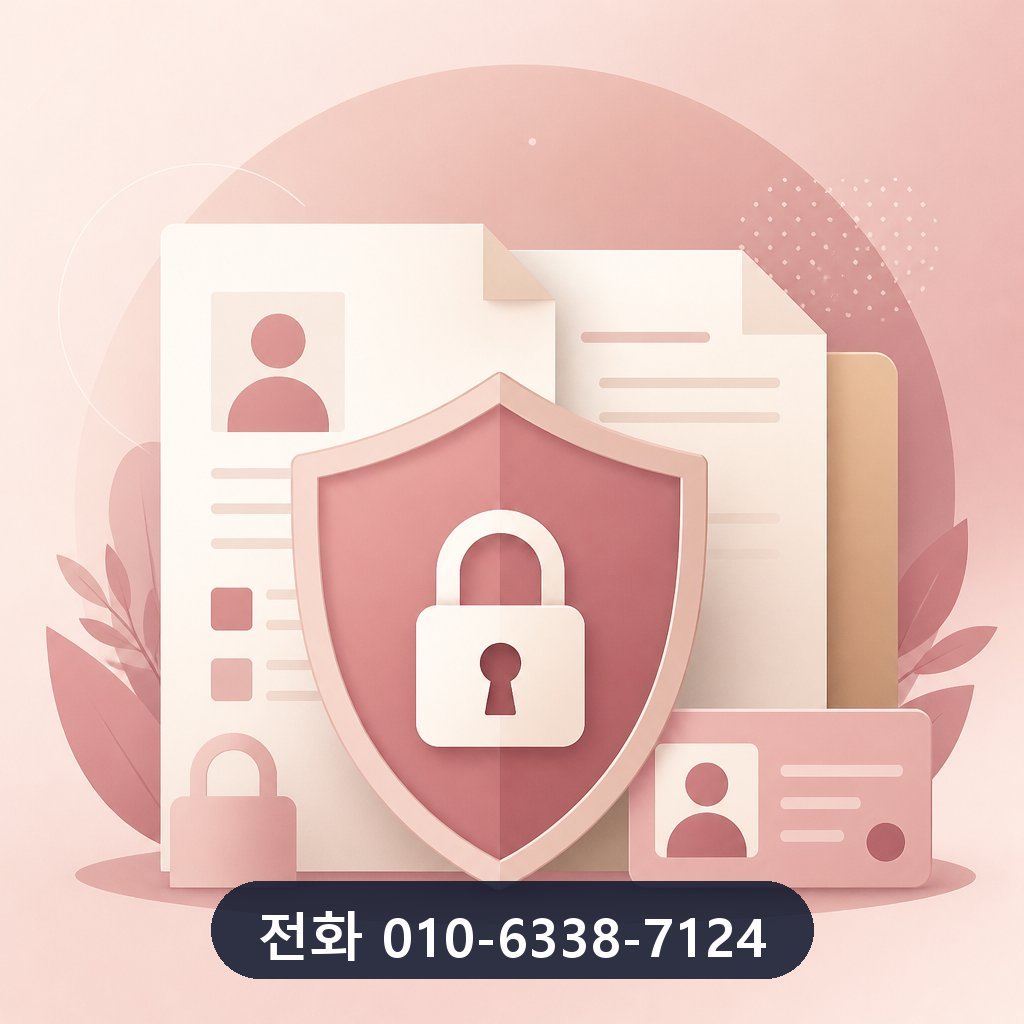 롯데카드 한도 현금화 개인정보 보호 이미지 · 문의 010-6338-7124
